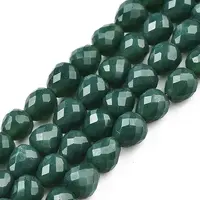 Opaque Solid Color Glass Beads Strands