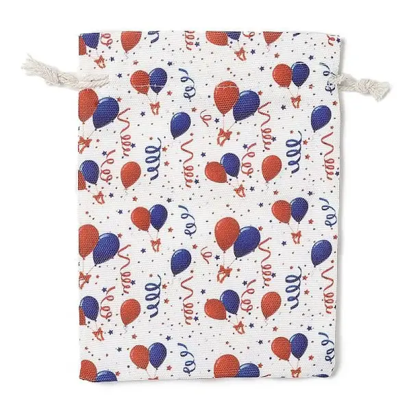 Christmas Theme Cloth Printed Storage Bags