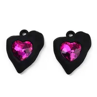 Spray Painted Alloy Pendants