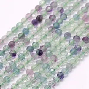 Natural Fluorite Beads Strands