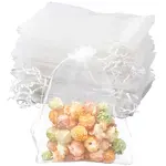 100Pcs Organza Bags Jewellery Storage Pouches Wedding Favour Party Mesh Drawstring Gift