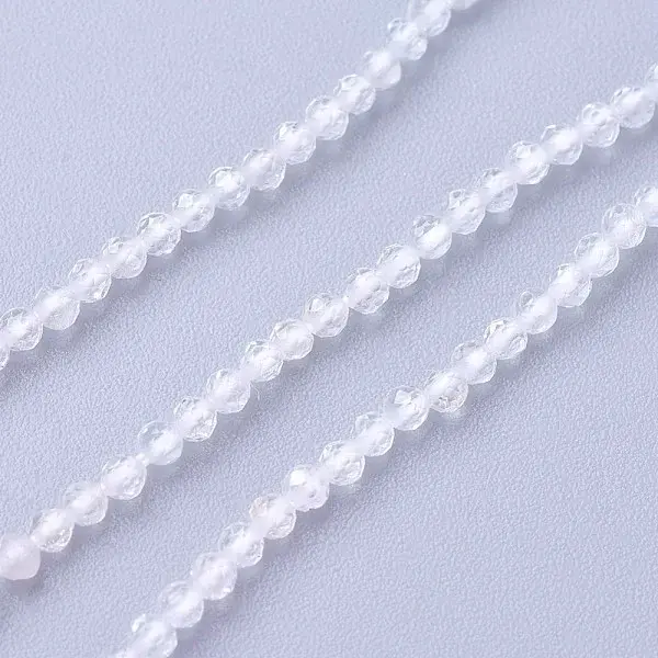 Natural White Topaz Beads Strands