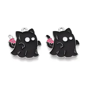 Halloween Theme Alloy and Enamel Pendants