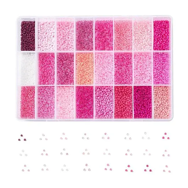 288G 24 Colors Glass Seed Beads