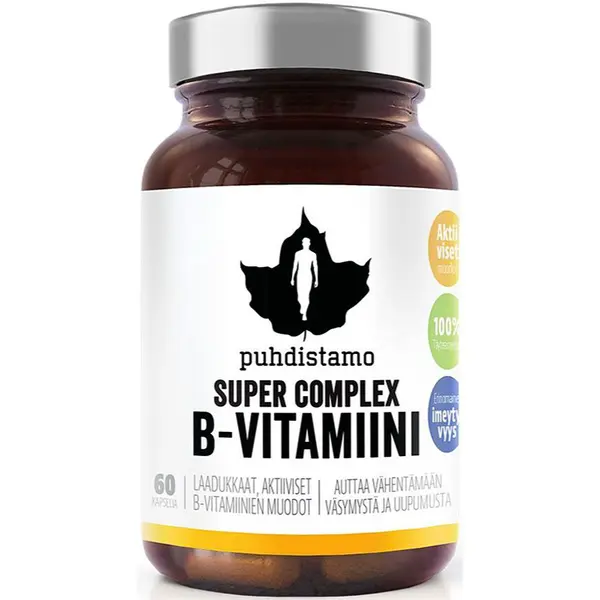Puhdistamo Super Vitamin B Complex komplex vitamínu B 60 cps