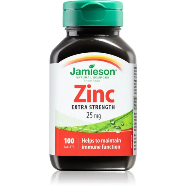 Jamieson Zinc 25 mg tablety pro podporu imunitního systému, krásnou pleť a nehty 100 tbl