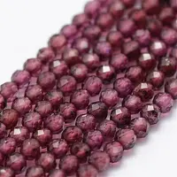 Natural Garnet Beads Strands