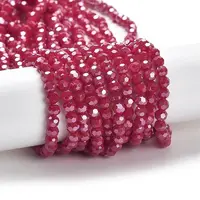 Electroplate Opaque Glass Beads Strands