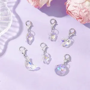 Shell Shape Starfish Star Fish Moon Glass Pendant Decorations