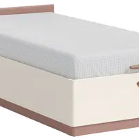 Postel 100x200 s úložným prostorem beauty - béžová/růžová
