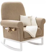 Houpací křeslo embrace - béžová/bílá