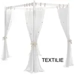 Nebesa nad postel ballerina, textilní část - bílá