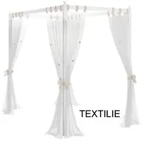 Nebesa nad postel ballerina, textilní část - bílá
