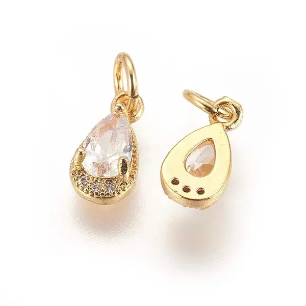 Brass Cubic Zirconia Charms