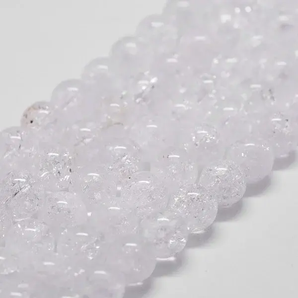 Natural Crackle Quartz Beads Strands