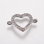 Brass Micro Pave Cubic Zirconia Links