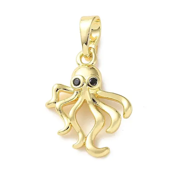 Brass Micro Pave Cubic Zirconia Pendants