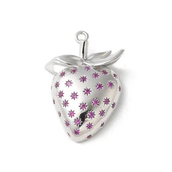 Brass Micro Pave Cubic Zirconia Pendants