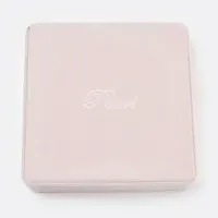 Square Plastic Covered with Velvet Necklace Boxes