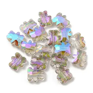 100Pcs Electroplate Glass Beads