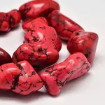Dyed Natural Magnesite Bead Strands