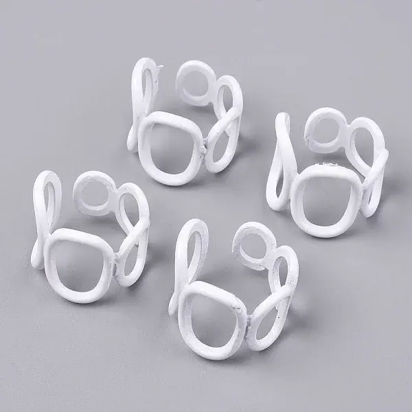 Spray Painted Alloy Cuff Rings