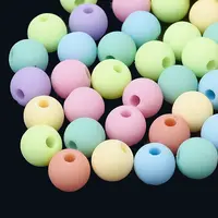 Rubberized Style Acrylic Beads