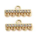 Brass Micro Cubic Zirconia Chandelier Components Links