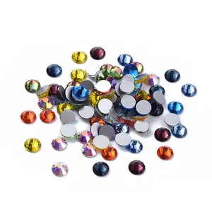 Glass Flat Back Rhinestone Cabochons