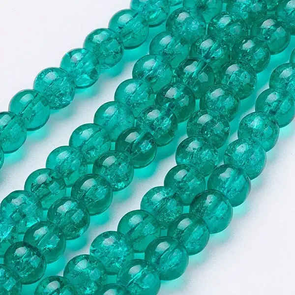 Crackle Glass Beads Strands