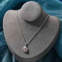 Zinc Alloy Crystal Rhinestone Sport Ball Pendant Cable Chain Necklaces