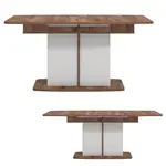 Rozkládací jídelní stůl fredrik - dub flagstaff/bílá