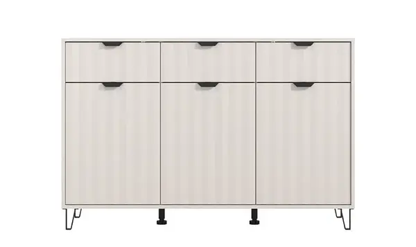 Kombinovaná komoda blanc - béžová