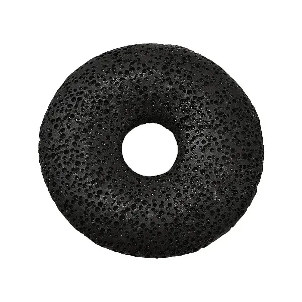 Natural Lava Rock Disc Big Pendants