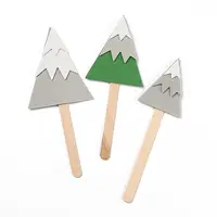 Paper Christmas Trees Cake Insert Card Decoration