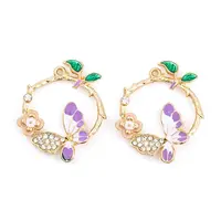 Rack Plating Alloy Enamel Pendants