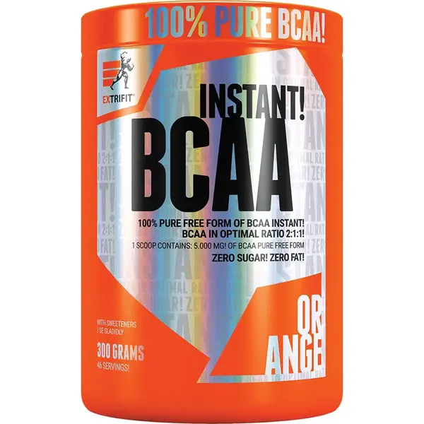 Extrifit BCAA Instant regenerace a růst svalů příchuť Orange 300 g