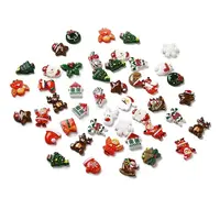 Christmas Cartoon Opaque Resin Cabochons