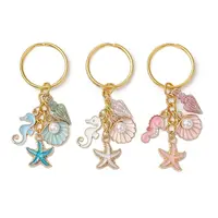 3Pcs Alloy Enamel Keychain