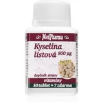 MedPharma Kyselina listová 800 μg forte tablety na podporu krvotvorby 37 tbl