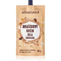 Allnature Arašidový krém s bielou čokoládou orechová nátierka s čokoládou 50 g