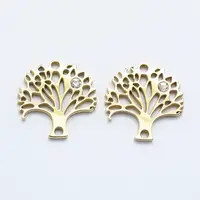 316 Surgical Stainless Steel Micro Pave Cubic Zirconia Links connectors