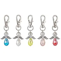 5Pcs 5 Colors Angel Glass Pendant Decoraiton