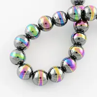 Non-magnetic Synthetic Hematite Beads Strands