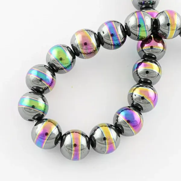 Non-magnetic Synthetic Hematite Beads Strands