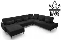 Polohovací sedací souprava do u adapto - pravá - výběr potahu - nano