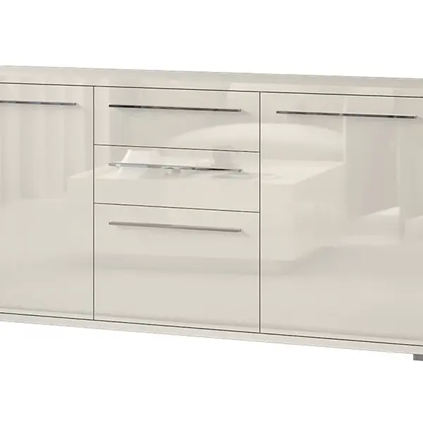 Široká kombinovaná komoda tiana iii - béžová