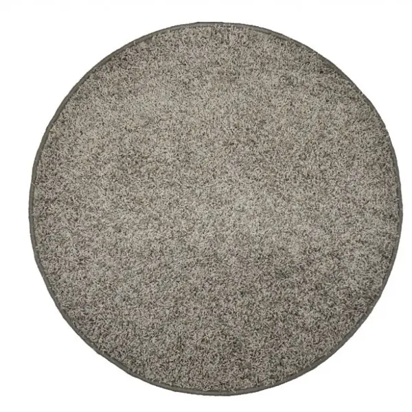 Oberec color shaggy - šedá - kruh průměr 120cm