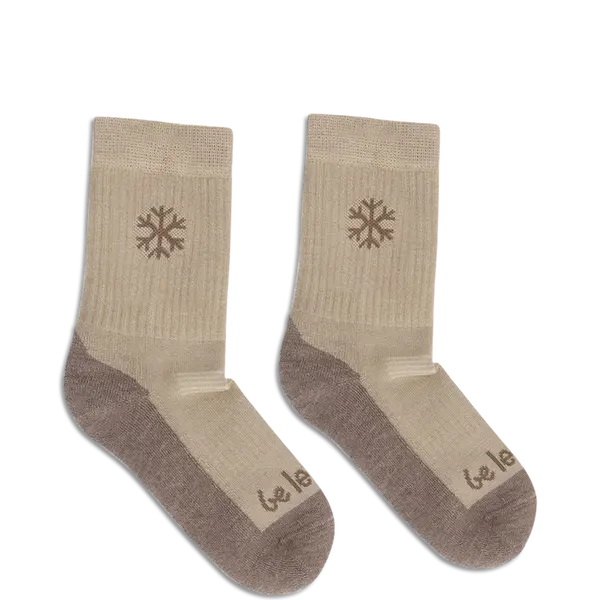 Dětské barefootové ponožky Be Lenka Kids - Crew - Merino Wool - Beige