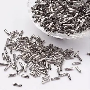 Glass Twisted Bugle Beads